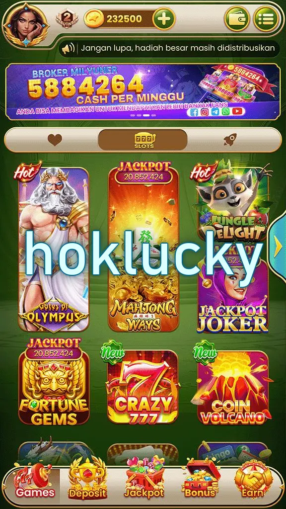 hoklucky Masuk